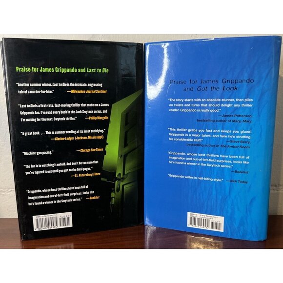 JAMES GRIPPANDO Hear No Evil & Got The Look 2 Hardcover 1st Edition Books - Picture 3 of 11